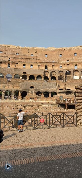 Inside the Colosseum in Rome