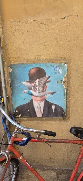Small piece of street art in Florence