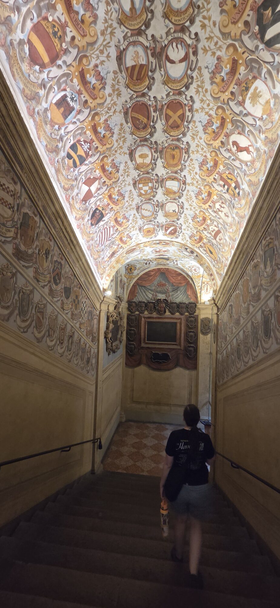 The historic anatomical theater in Bologna