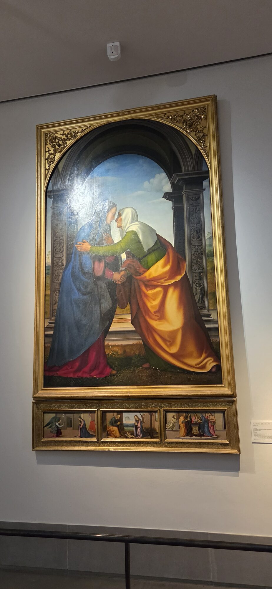 Paintings displayed in the Uffizi Gallery