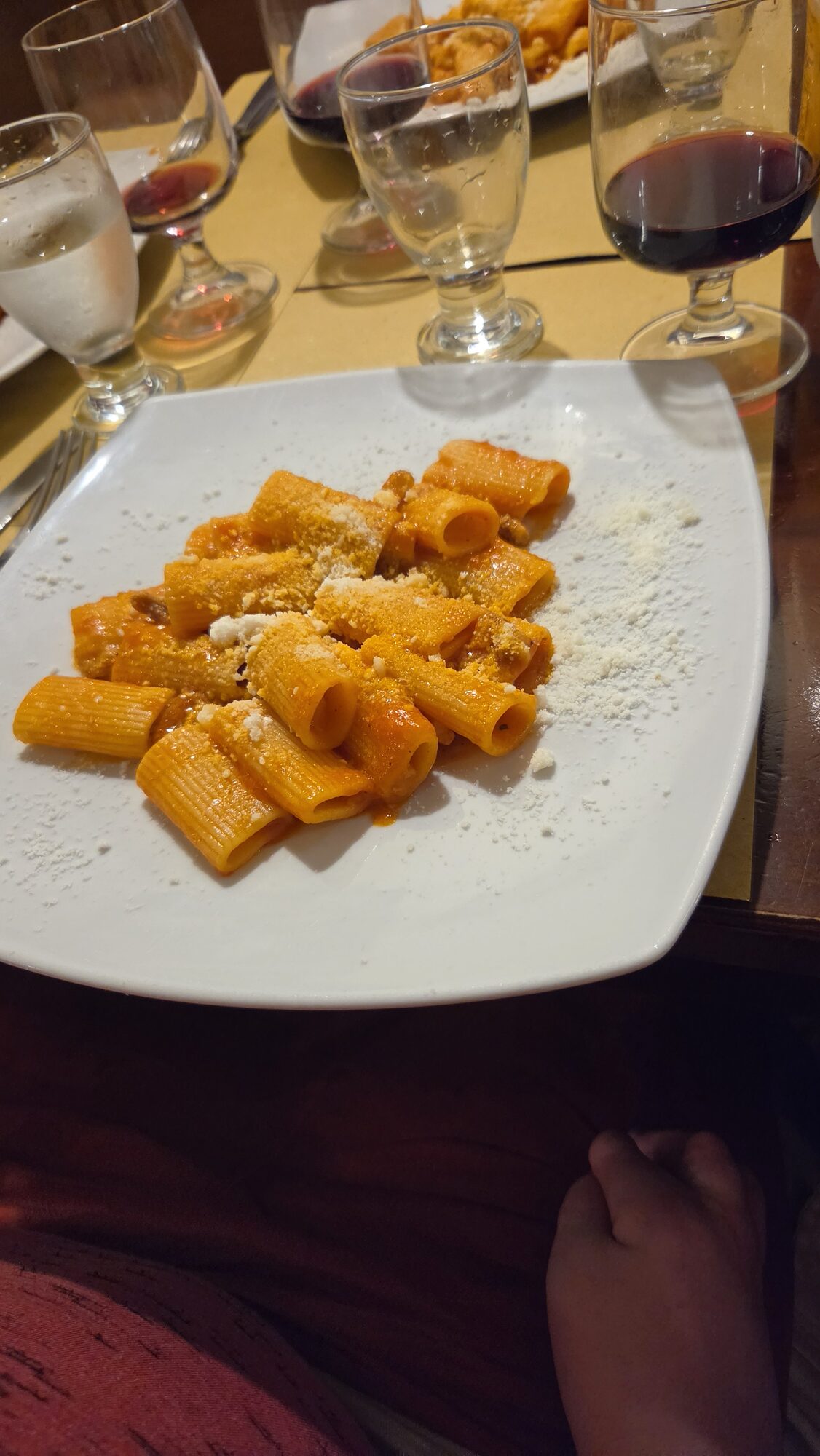 A plate of pasta during the Rome food tour