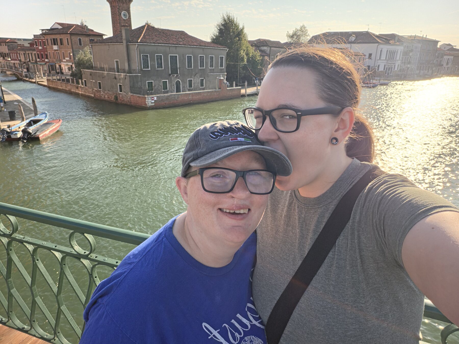 Shiloh and Jordyn on the waterfront in Murano