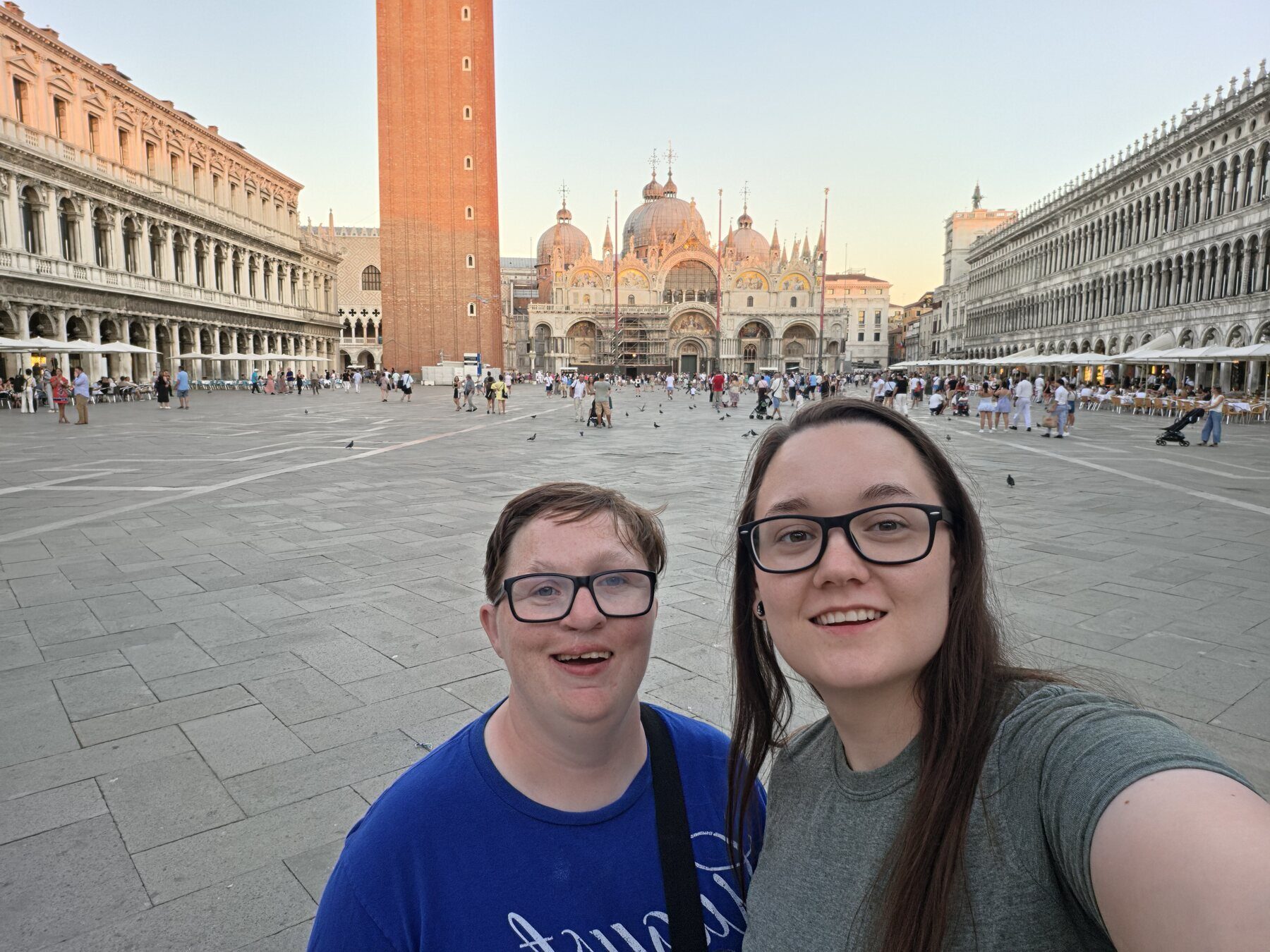Shiloh and Jordyn in St. Mark's Square
