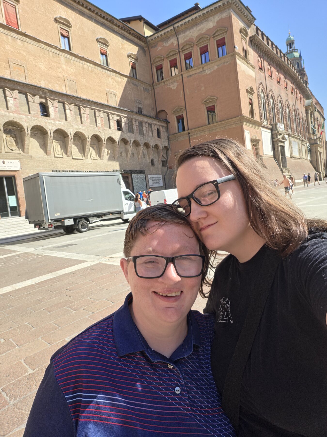 Shiloh and Jordyn in Bologna