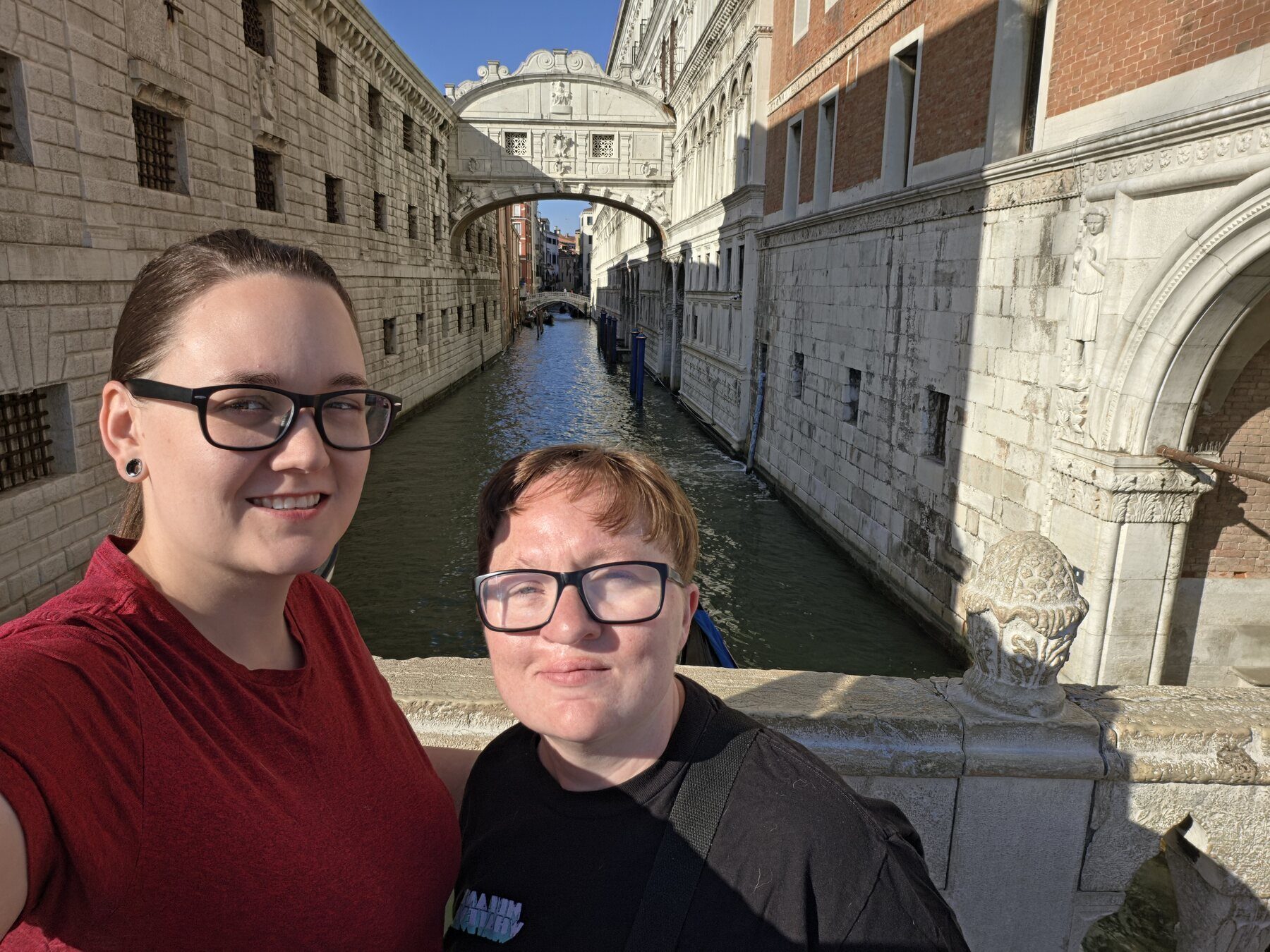 Shiloh and Jordyn near the Bridge of Sighs